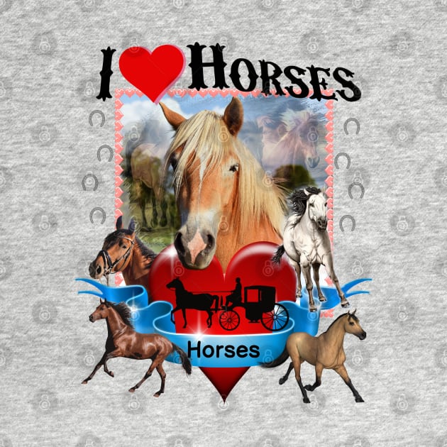 I Love Horses Cowboy Cowgirl Cottagecore Hidden Valley Ranch Country Rodeo Horse Lovers Graphic by blueversion